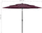 vidaXL - Parasol - 3-laags - met - aluminium - paal - 3 - m - bordeauxrood