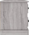 vidaXL - Nachtkastje - 60x39x45 - cm - grijs - sonoma - eikenkleurig