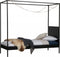 WOOOD Dani Hemelbed - Metaal - Zwart - 190x205x95