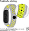 iMoshion Bandje Geschikt voor Xiaomi Mi Band 7 / Lime - iMoshion Siliconen sport band met inkliksysteem ronde drukknoop - Grijs