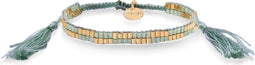 Scmyk BG-262 - Armband - Schaakbordpatroon - Goudkleurig