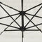 vidaXL - Parasol - met - stalen - paal - 290x290x238 - cm - wit