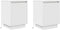 vidaXL - Nachtkastjes - met - led-verlichting - 2 - st - 38x34x50 - cm - wit