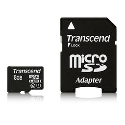 Transcend microSDHC 8GB - Geheugenkaart UHS-I Class 10 - Leessnelheid 90MB/s