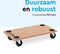 BRASQ Meubelroller FDW200 - Meubeltransporter - 200 KG - Zwenkwielen - Blank