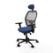 Piqueras y Crespo 3D036N1 - Bureaustoel - Verstelbare hoogte met hoofdsteun - Marineblauw