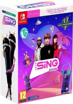 Let's Sing 2025 - Nintendo Switch - Inclusief 2 microfoons - Karaoke ervaring (2 stuks)