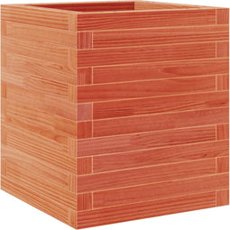 vidaXL - Plantenbak - 40x40x46 - cm - massief - grenenhout - wasbruin