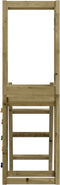 vidaXL Speeltoren met ladder en klimwand 53x46,5x169 cm hout