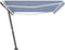 vidaXL - Luifel - vrijstaand - automatisch - 500x350 - cm - blauw - en - wit