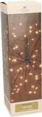Verlichte bol - lichtbol - zwart - warm wit licht - 45 cm - vuurwerk bollen