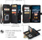 Caseme - Geschikt voor iPhone 14 Pro Max - Vintage 2 in 1 portemonnee hoes - Zwart
