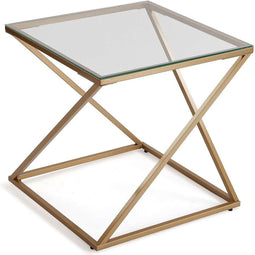 Bijzettafel Versa Trento Gouden 51 x 51 x 51 cm