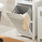SoBuy BZR67-W - Badkamermeubel - Compacte Opbergkast met Wasmand - Wit