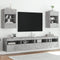 vidaXL - Tv-wandmeubels - met - LED - 2 - st - 40x30x60,5 - cm - betongrijs