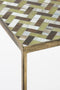 Mica Decorations Alanza Bijzettafel Buiten - Set van 2 - L38 x B38 x H48 cm - Metaal - Groen