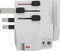 Skross - World Travel Adapter with Ground Plugs (no Swiss & Italy) + 1 USB + 1 Type C Slot + World Top Input