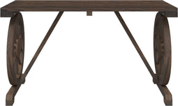 vidaXL - Tuintafel - 115x55x65 - cm - massief - vurenhout