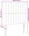 vidaXL - Hoofdborden - 2 - st - 100x5x78/88 - cm - fluweel - donkergroen