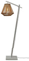 GOOD&MOJO Vloerlamp Merapi - Bamboe Zwart - 57x30x150cm - Modern - Staande lampen voor Woonkamer - Slaapkamer