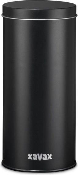 Xavax Koffiepad-blik voor bewaren van 20 Senseo-pads etc., metaal, zwart