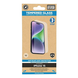 Muvit for Change - Schermbeschermer - Tempered glass - 9H - Compatibel met iPhone 15