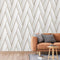 DUTCH WALLCOVERINGS Behang Geometric wit en goudkleurig