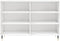 vidaXL - Dressoir - 103,5x35x70 - cm - bewerkt - hout - hoogglans - wit