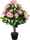 Mica Decorations Kunstplant Hydrangea - 50x50x85 cm - Polyester - Roze