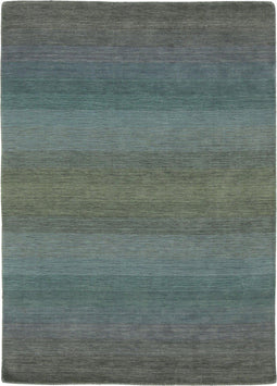 Panorama Grey Blue Vloerkleed - 90x160 - Rechthoek - Laagpolig Tapijt - Modern - Meerkleurig