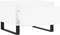 vidaXL - Salontafel - 50x46x35 - cm - bewerkt - hout - wit
