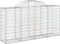 vidaXL - Schanskorven - 6 - st - gewelfd - 200x50x100/120 - cm - ijzer