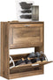 SoBuy FSR137-F - Entreekast - Smal Schoenenrek - Bruin Houtcomposiet