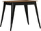 vidaXL - Eettafel - 75x75x76 - cm - massief - acaciahout - en - staal