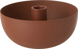 J-Line kaarshouder Kom - ijzer - terrakleur