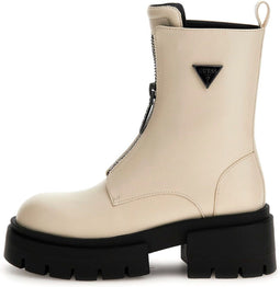 Guess Leila - Veterboots - Kunstleer - Milk