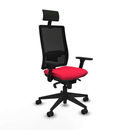 Bureaustoel met hoofdsteun Piqueras y Crespo 3D066N1 Rood