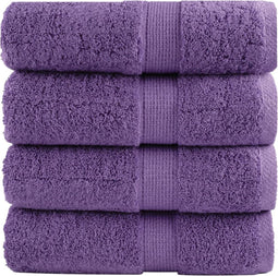 vidaXL - Gastendoekjes - SOLUND - 4 - st - 600 - g/m² - 30x30 - cm - paars