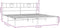 vidaXL - Bedframe - met - hoofdbord - metaal - wit - 180x200 - cm