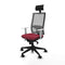 Bureaustoel met hoofdsteun Piqueras y Crespo 4B066N1 Kastanjebruin