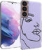 iMoshion Hoesje Geschikt voor Samsung Galaxy S22 Hoesje Siliconen - iMoshion Design hoesje - Transparant / Line Art Woman Black