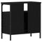 vidaXL - Wastafelkast - 60x30x60 - cm - spaanplaat - zwart - eikenkleurig