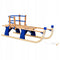 Woltu Houten Slee Traditioneel - Blauw - Met Rugleuning
