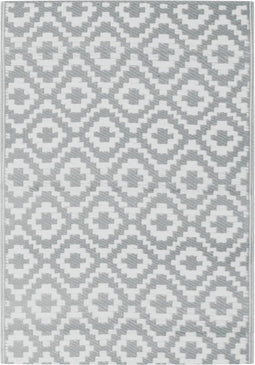 vidaXL - Buitenkleed - ARAKIL - 160x230 - cm - PP - grijs