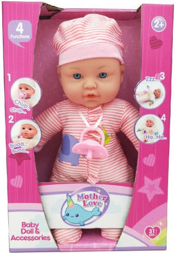 Basic Mother Love Zachte Babypop Met Geluid 31 Cm