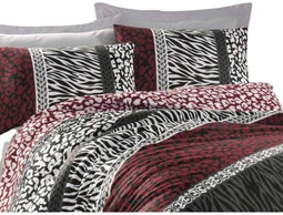 Dekbedovertrek set Rood - 3 Onderdelen - 100% Katoen - Bed 200 x 240 cm (3 stuks)