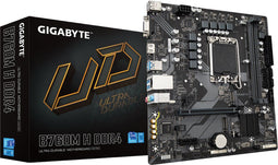 Gigabyte B760M H - Micro-ATX Moederbord - Intel LGA 1700 - 64 GB DDR4 - 7.1 Kanalen (rev. 1.0)