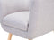 MELBY - Chesterfield fauteuil - Grijs - Polyester