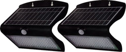 V-TAC VT-767-7-B - Solar Wandlamp - IP65 Waterdicht - 8W - 850 Lumen - 4000K - Zwart (2 stuks)