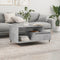 vidaXL - Salontafel - 90x49x45 - cm - bewerkt - hout - betongrijs